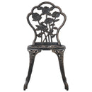 bistrostole 2 stk. støbt aluminium bronzefarvet