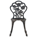 bistrostole 2 stk. støbt aluminium bronzefarvet