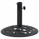 parasolfod 9 kg 40 cm støbejern sort og bronze
