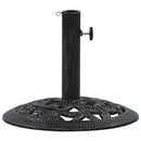 parasolfod 9 kg 40 cm støbejern sort og bronze