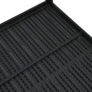 sofabord 78x78x74 cm HDPE trælook sort