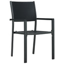 havestole 4 stk. plastik rattanlook sort