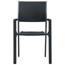 havestole 4 stk. plastik rattanlook sort