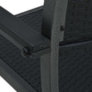 havestole 4 stk. plastik rattanlook sort