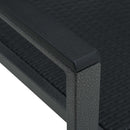 havestole 4 stk. plastik rattanlook sort