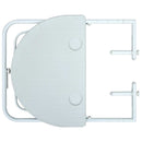 hængende altanbord 60 x 64 x 83,5 cm plastik rattanlook hvid