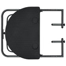 hængende altanbord 60 x 64 x 83,5 cm plastik rattanlook sort