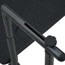 hængende altanbord 60 x 64 x 83,5 cm plastik rattanlook sort