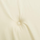 stolehynde m. lav ryg 2 stk. 100x50x3 cm oxfordstof cremefarvet