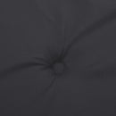 stolehynde m. lav ryg 2 stk. 100x50x3 cm oxfordstof sort