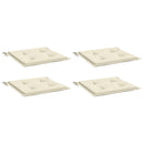 hynder til havestol 4 stk. 40x40x4 cm oxfordstof cremefarvet