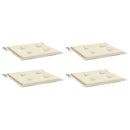 hynder til havestol 4 stk. 40x40x3 cm oxfordstof cremefarvet