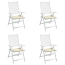 hynder til havestol 4 stk. 40x40x4 cm oxfordstof cremefarvet