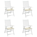 hynder til havestol 4 stk. 40x40x3 cm oxfordstof cremefarvet