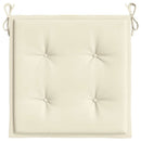 hynder til havestol 4 stk. 40x40x4 cm oxfordstof cremefarvet