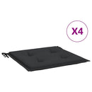 hynder til havestol 4 stk. 40x40x3 cm oxfordstof sort