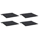 hynder til havestol 4 stk. 40x40x3 cm oxfordstof sort