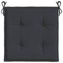 hynder til havestol 4 stk. 40x40x3 cm oxfordstof sort