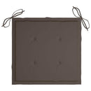 hynder til havestol 4 stk. 40x40x3 cm oxfordstof gråbrun