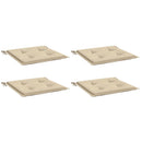 hynder til havestol 4 stk. 40x40x3 cm oxfordstof beige