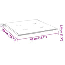 hynder til havestol 4 stk. 40x40x4 cm oxfordstof beige