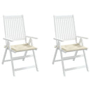 hynder til havestol 2 stk. 50x50x4 cm oxfordstof cremefarvet