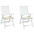 hynder til havestol 2 stk. 50x50x3 cm oxfordstof cremefarvet