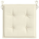 hynder til havestol 2 stk. 50x50x4 cm oxfordstof cremefarvet