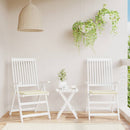 hynder til havestol 2 stk. 50x50x4 cm oxfordstof cremefarvet