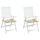 hynder til havestol 2 stk. 50x50x4 cm oxfordstof beige