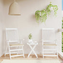 hynder til havestol 2 stk. 50x50x3 cm oxfordstof beige