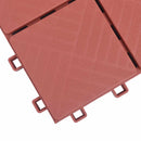 Terrasse Flise 10 pcs Rød 30,5 x 30,5 x 2,2 cm Polypropylen