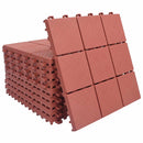 Terrasse Flise 10 pcs Rød 30,5 x 30,5 x 2,2 cm Polypropylen