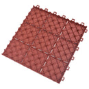 Terrasse Flise 10 pcs Rød 30,5 x 30,5 x 2,2 cm Polypropylen