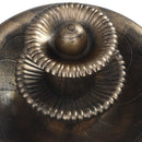 fuglebad med springvand 50x91 cm plastik bronzefarvet