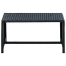 sofabord 70x40x38 cm polyrattan sort