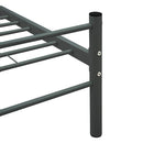 sengestel 120 x 200 cm metal grå