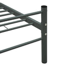sengestel 200 x 200 cm metal grå