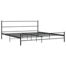 sengestel 180 x 200 cm metal sort