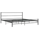 sengestel 180 x 200 cm metal sort