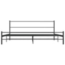 sengestel 180 x 200 cm metal sort