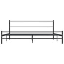 sengestel 180 x 200 cm metal sort
