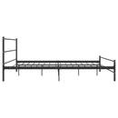 sengestel 180 x 200 cm metal sort