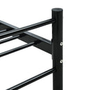 sengestel 180 x 200 cm metal sort