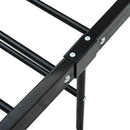 sengestel 180 x 200 cm metal sort