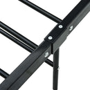 sengestel 100 x 200 cm metal sort