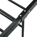 sengestel 120 x 200 cm metal sort