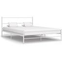 sengestel 120 x 200 cm metal hvid