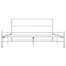 sengestel 120 x 200 cm metal hvid