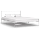 sengestel 140 x 200 cm metal hvid